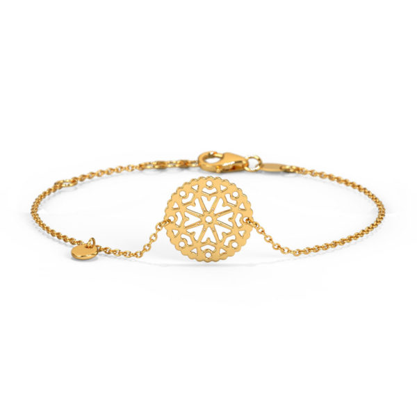 Handmade Sterling Silver 18ct Gold Bangle - Image 2