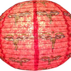 Handmade Printed Round Paper Lamp