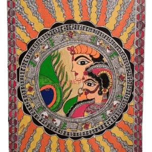 Peacock Feather Radha-Krishna