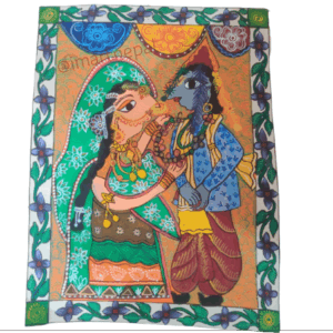 Krishna & Radha Traditional Folk Art