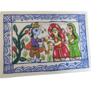 Mithala painting printed on Nepali paper-1