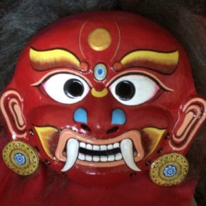 Copper Color Painted Mask