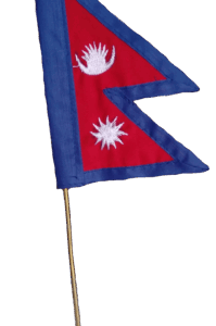 Nepal Flag With Stable Stand-2