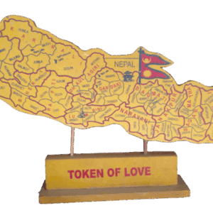Nepal Wooden Map with stand