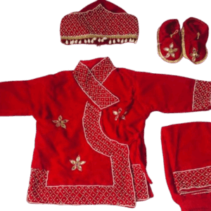 Boy's Pasni Set with Embroidered Topi and Shoes