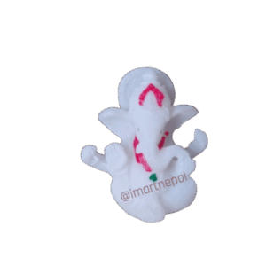 White Lord Ganesha Idol
