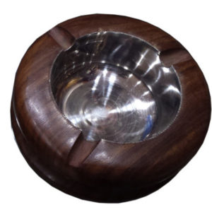 Round Wooden Ashtray
