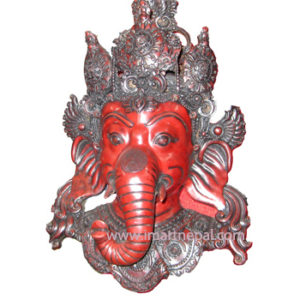 Red Ganesh Facemask