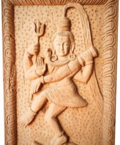 Shiva wooden craft wall hanging
