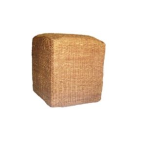 Square Straw Stool