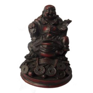 Dark Brown Laughing Buddha