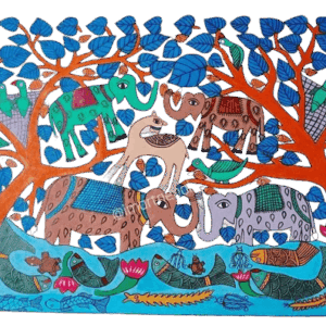 Elephant and Nature Folk Art