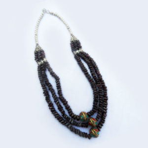 Silver and Garnet Necklace