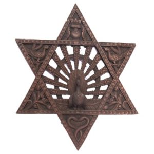 Traditional Star Peacock Window