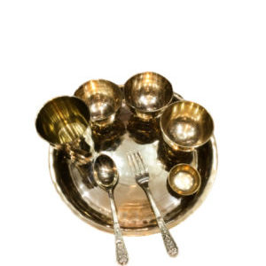 Nepali Thali Set - Bronze | Kansa
