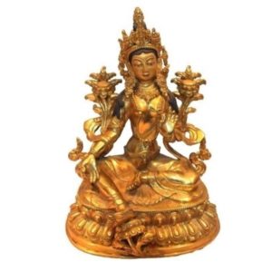 Golden White Tara Figures
